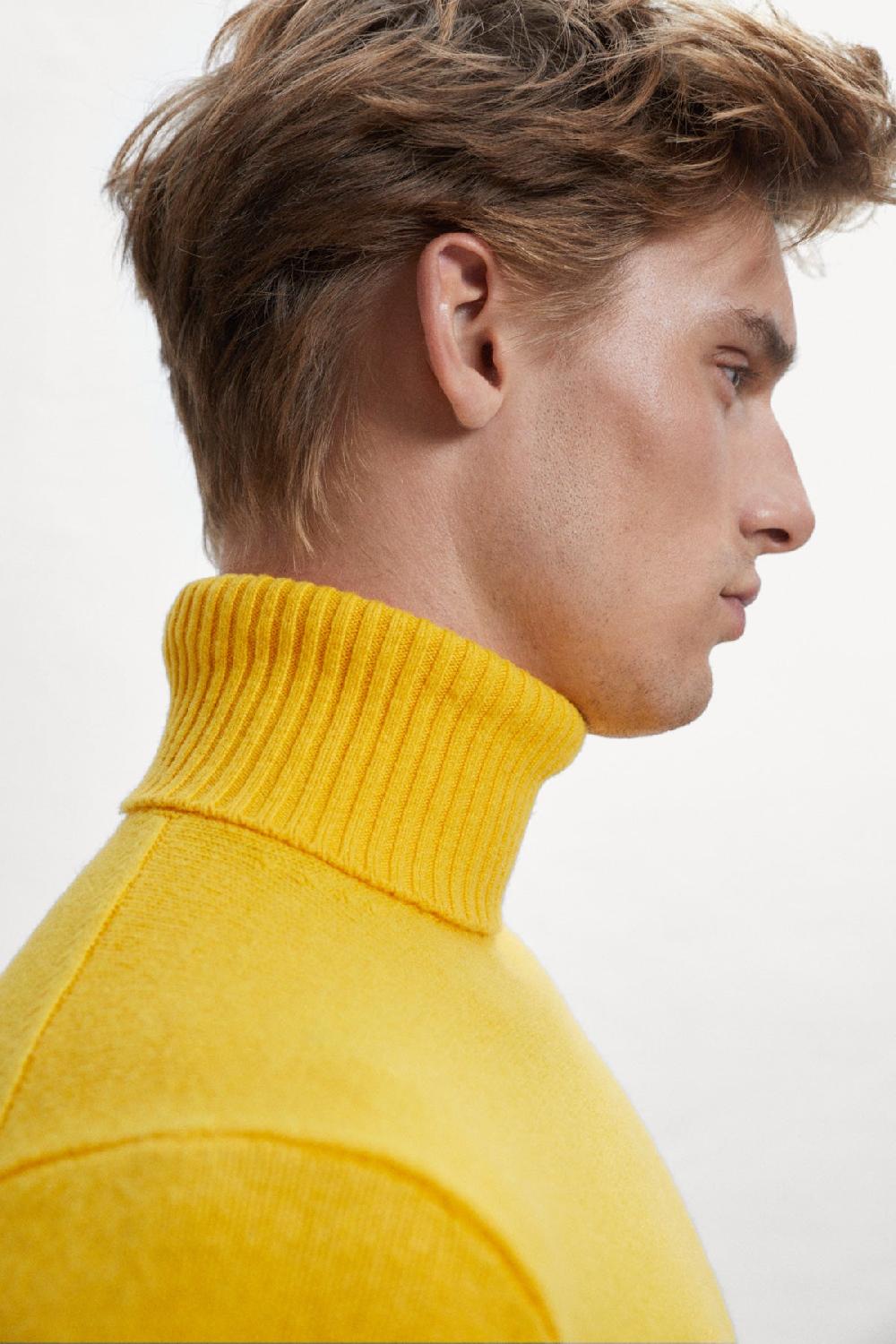 Ecoalf YELLOW BRUNA KNITTED JUMPER