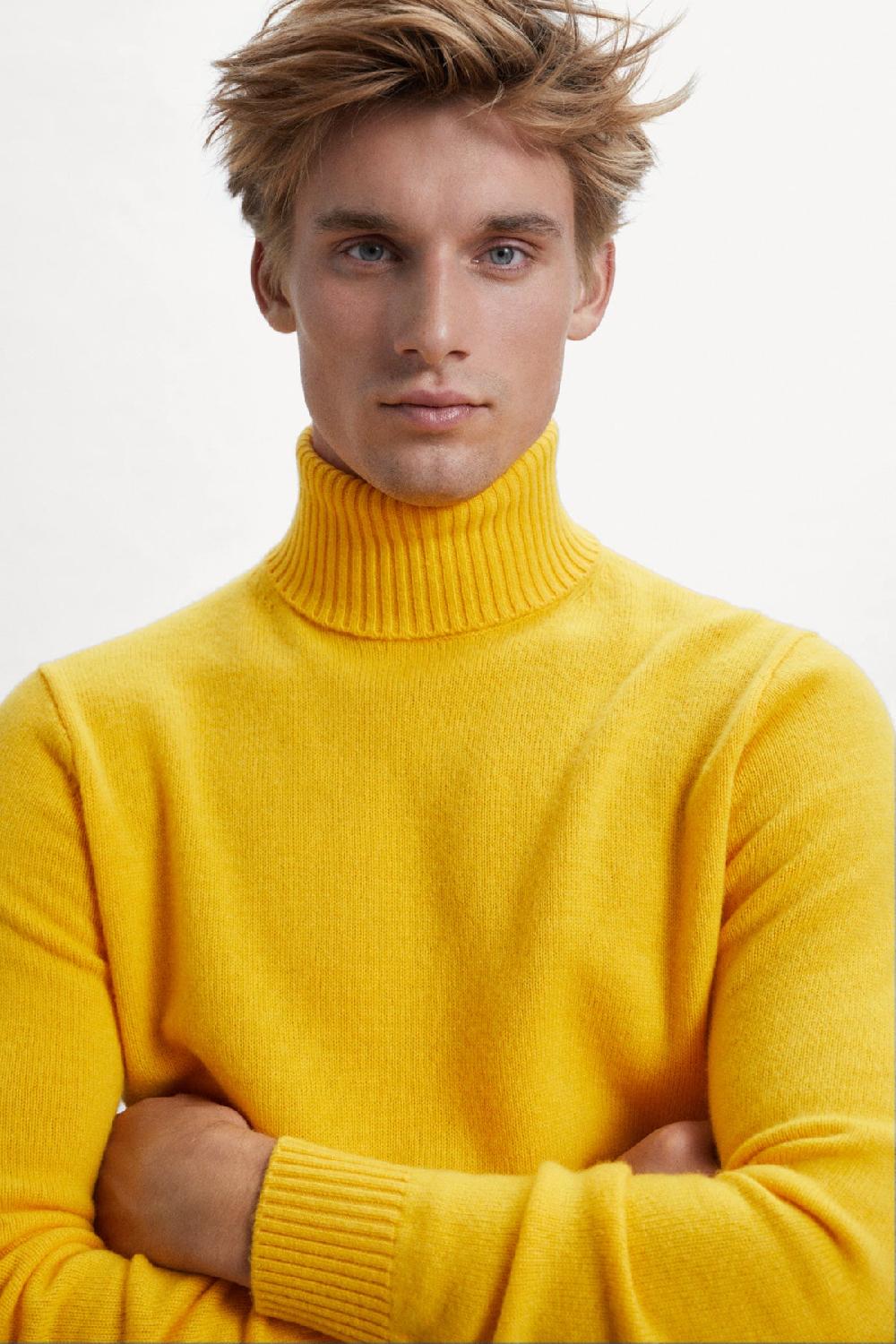Ecoalf YELLOW BRUNA KNITTED JUMPER