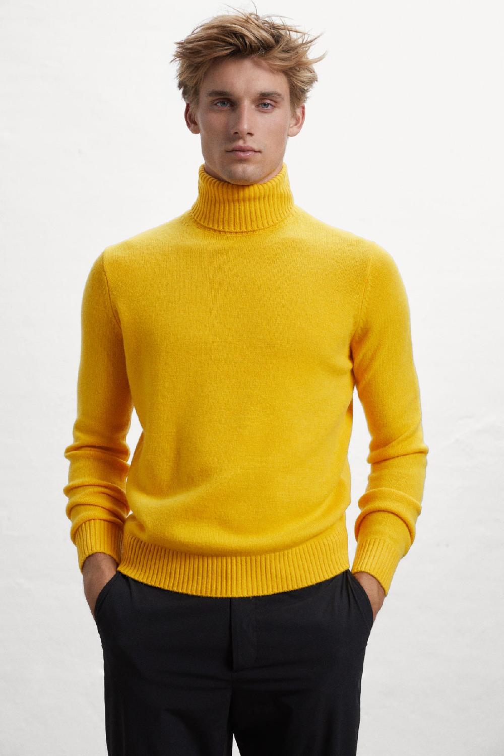 Ecoalf YELLOW BRUNA KNITTED JUMPER