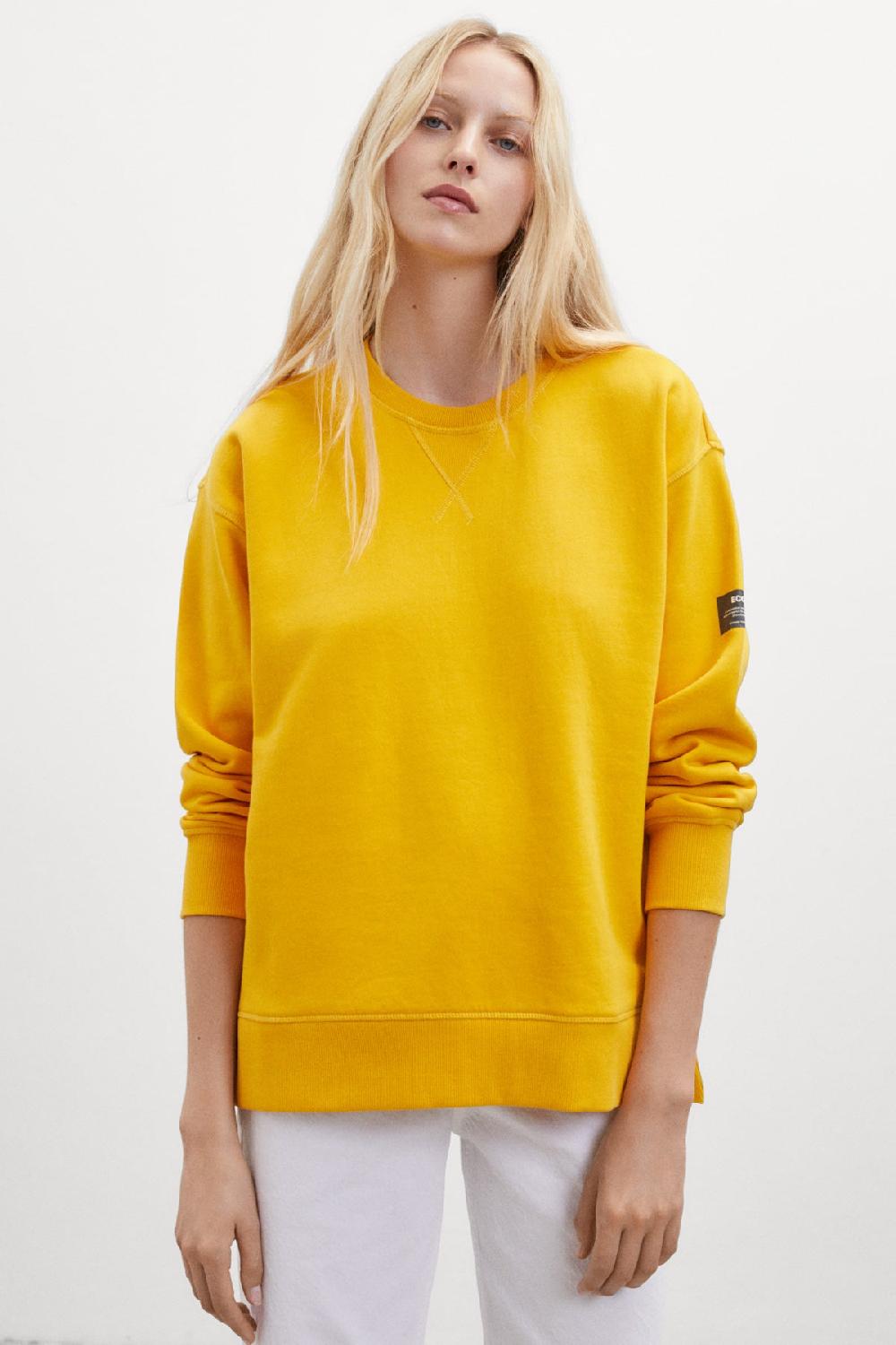 Ecoalf YELLOW GALWAY SWEATSHIRT