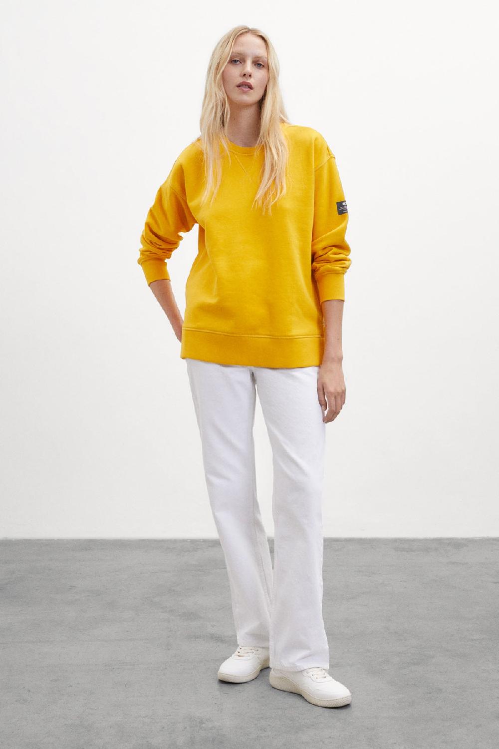 Ecoalf YELLOW GALWAY SWEATSHIRT