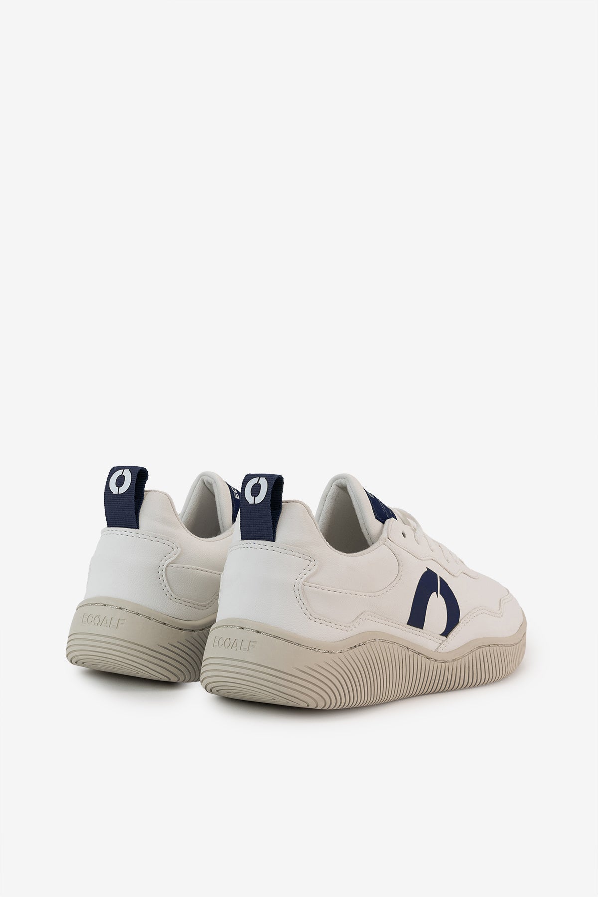 Ecoalf NAVY BLUE SYNTHETIC LEATHER ALCUDIA TRAINERS