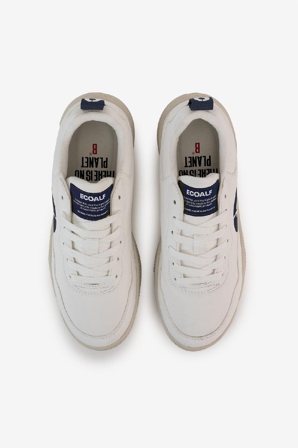 Ecoalf NAVY BLUE SYNTHETIC LEATHER ALCUDIA TRAINERS