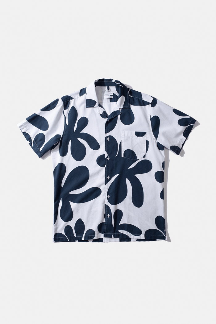 Edmmond studios ALICE SHORT SLEEVE SHIRT PRINTED NAVY