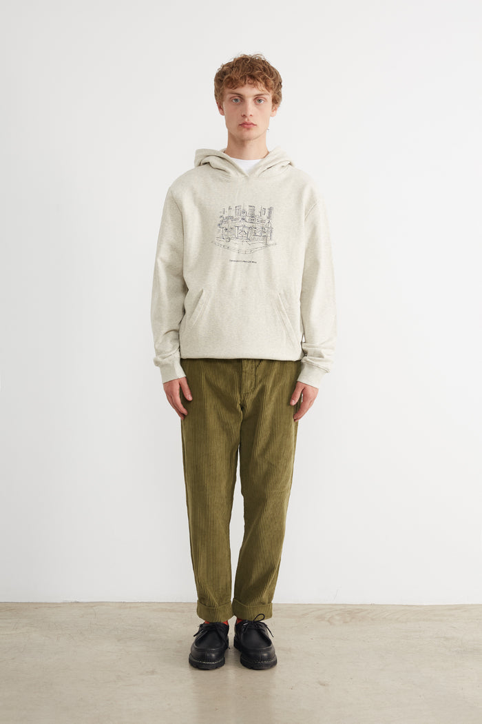 Edmmond Studios EDMMOND COFFEE GIFT SHOP HOODIE LIGHT GREY MELANGE