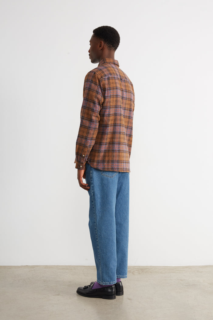 Edmmond Studios CHASING SUNSET SHIRT CHOCOLATE