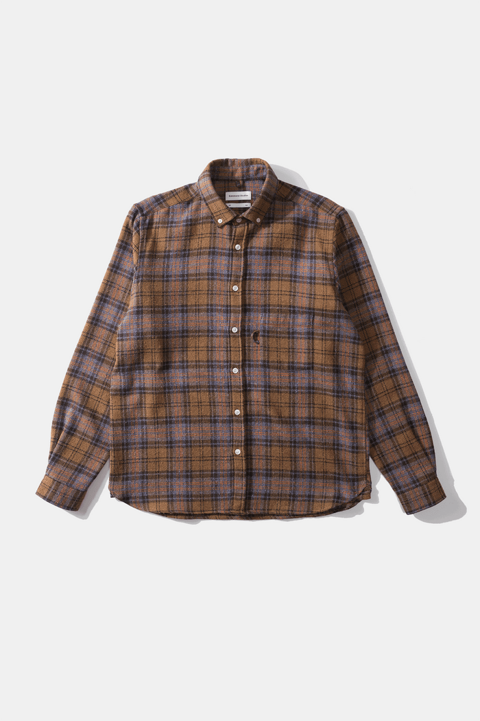 Edmmond studios CHASING SUNSET SHIRT CHOCOLATE