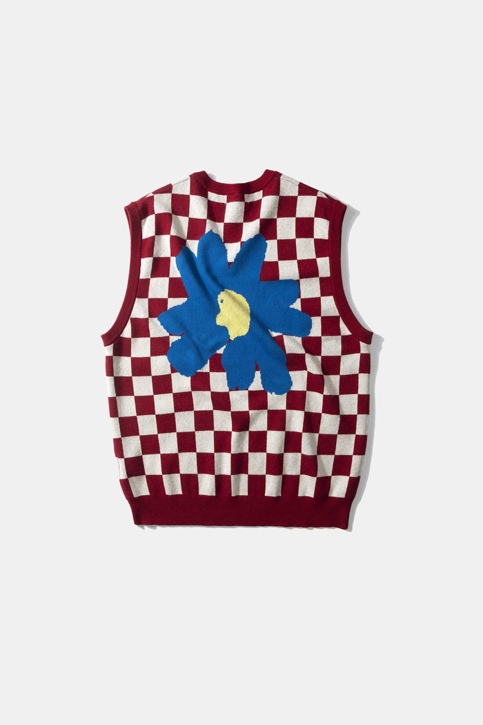 Edmmond Studios CHECKERBOARD VEST VANILLA