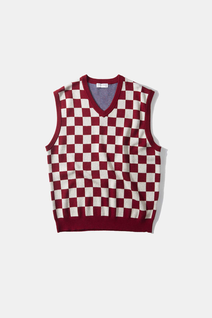 Edmmond studios CHECKERBOARD VEST VANILLA