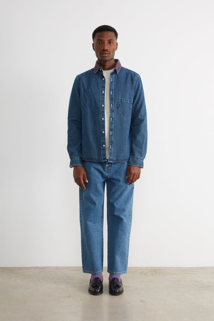 Edmmond Studios DENIM OVERSHIRT STONEWASH