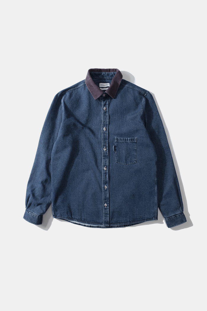 Edmmond studios DENIM OVERSHIRT STONEWASH