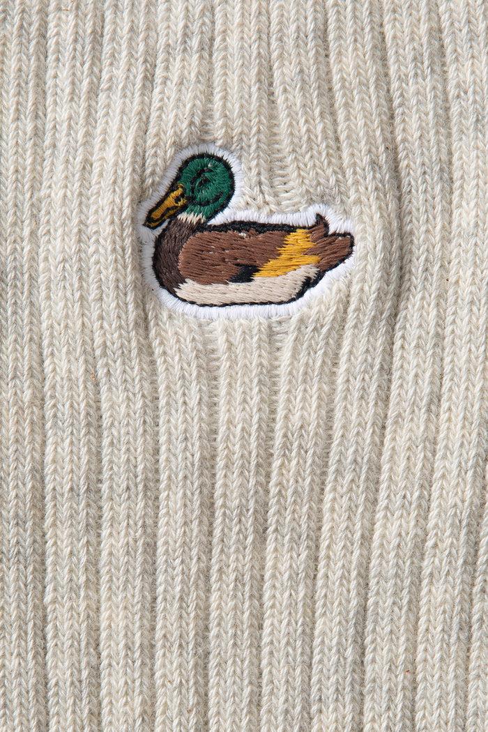 Edmmond Studios DUCK SOCKS LIGHT GREY MELANGE
