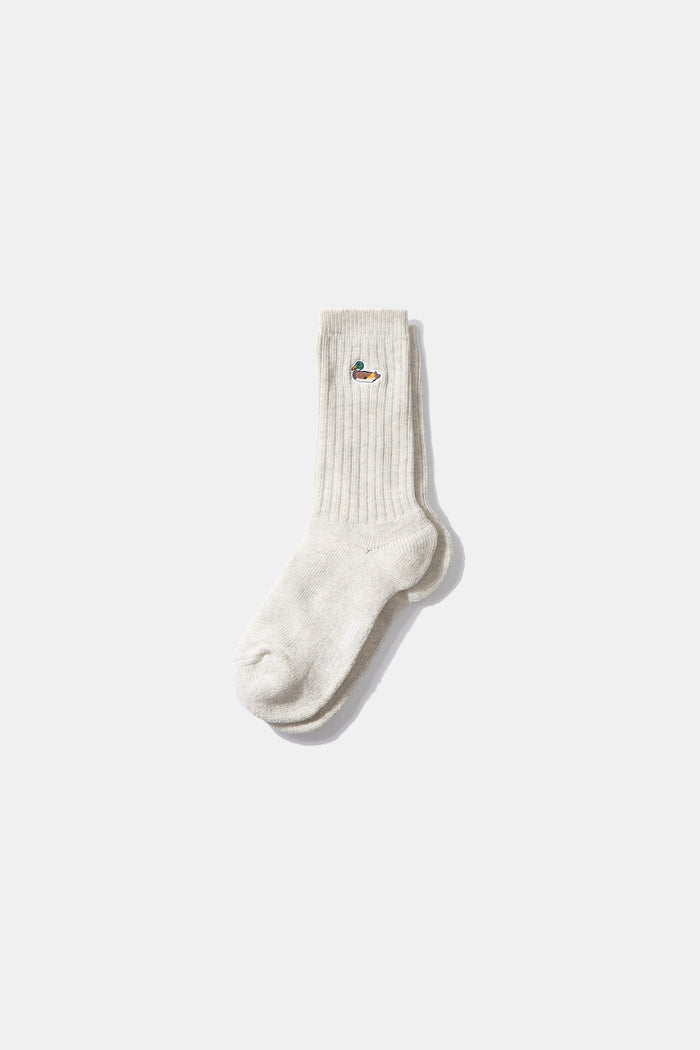 Edmmond studios DUCK SOCKS LIGHT GREY MELANGE