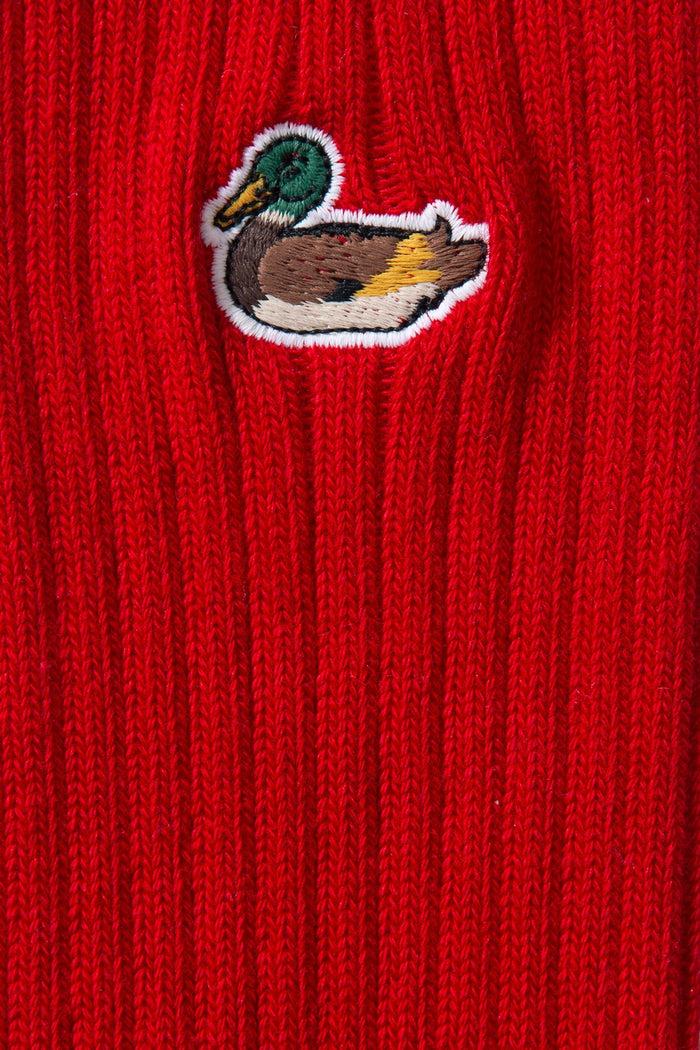 Edmmond Studios DUCK SOCKS RED