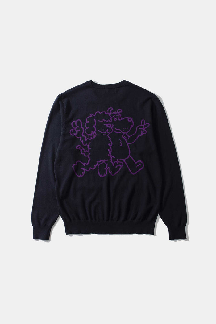 Edmmond Studios EDMMOND BUBBLE SWEATER NAVY