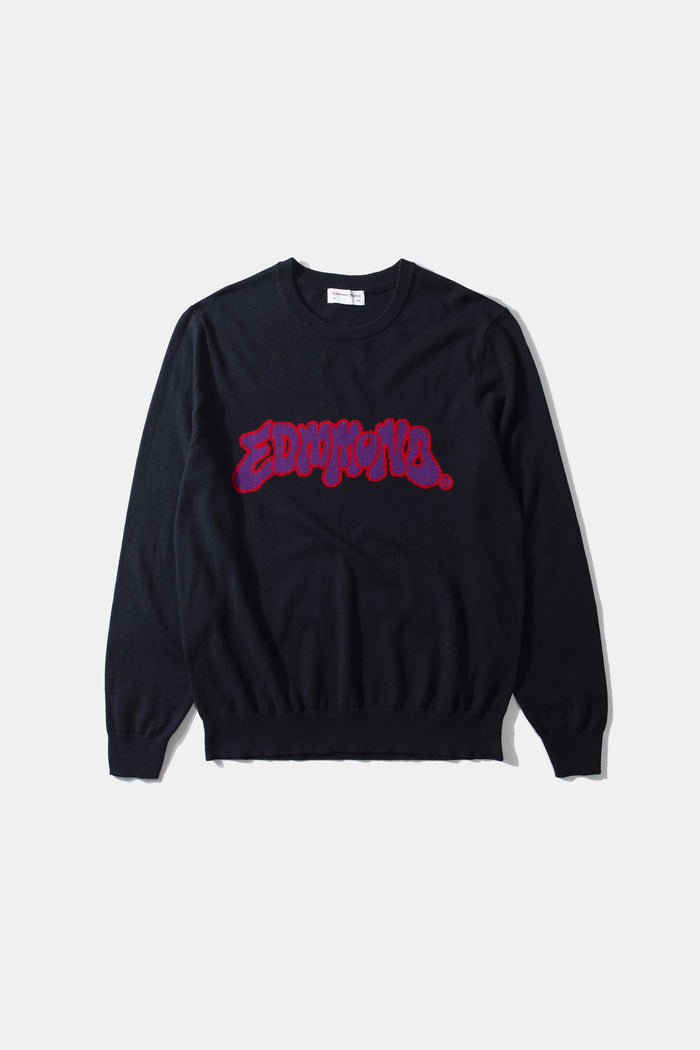 Edmmond studios EDMMOND BUBBLE SWEATER NAVY