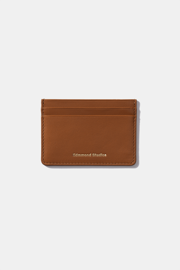 Edmmond studios FOLD CARD HOLDER BROWN
