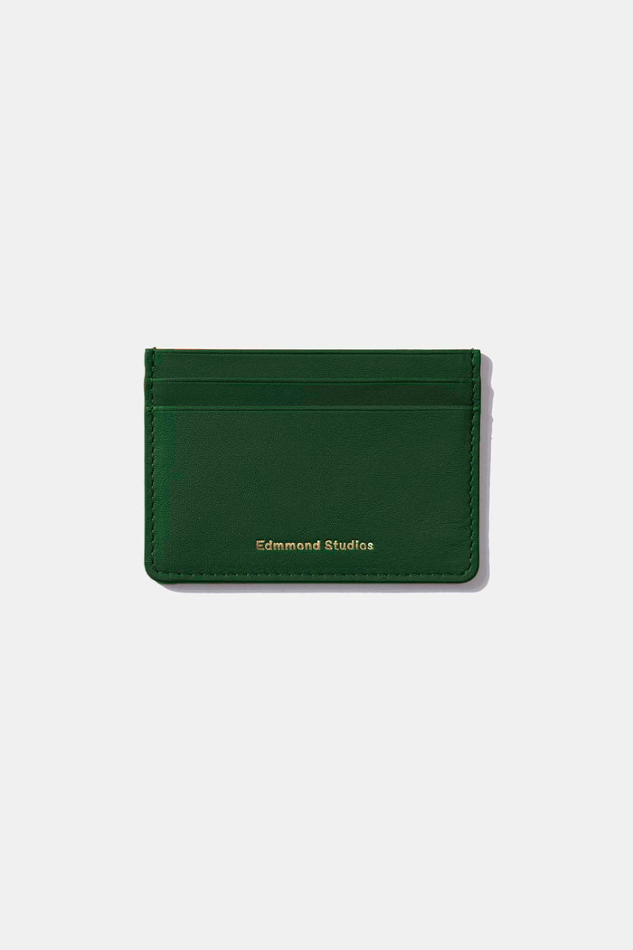 Edmmond studios FOLD CARD HOLDER DK GREEN