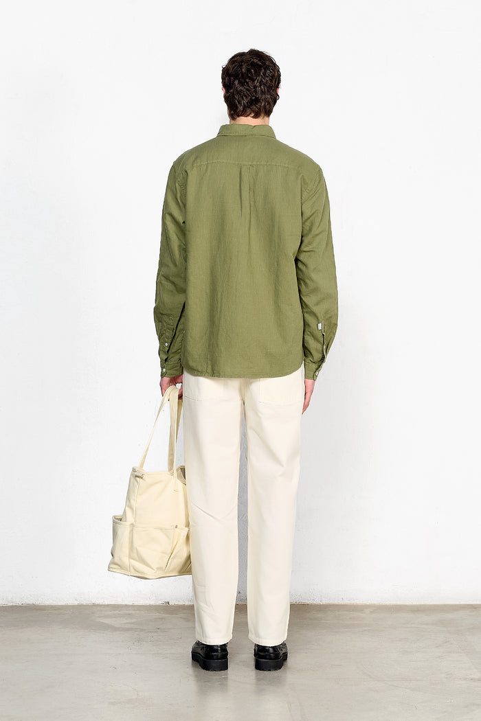 Edmmond Studios LINEN SHIRT KHAKI
