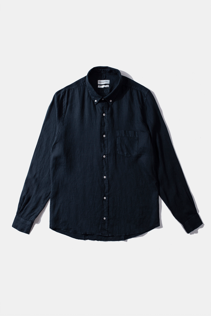 Edmmond studios LINEN SHIRT NAVY