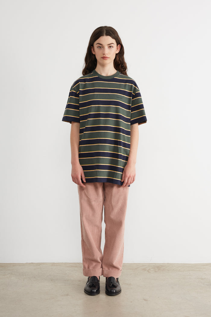 Edmmond Studios MINI LOGO STRIPES DK GREEN