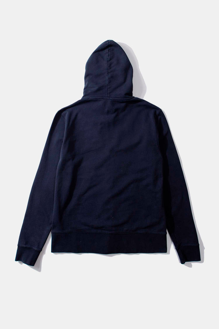 Edmmond Studios MINI LOGO ZIP HOODIE NAVY
