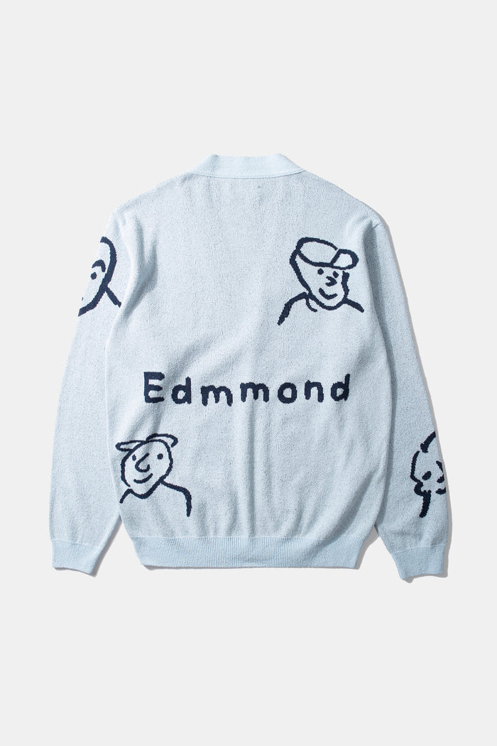 Edmmond Studios PEOPLE CARDIGAN LIGHT BLUE