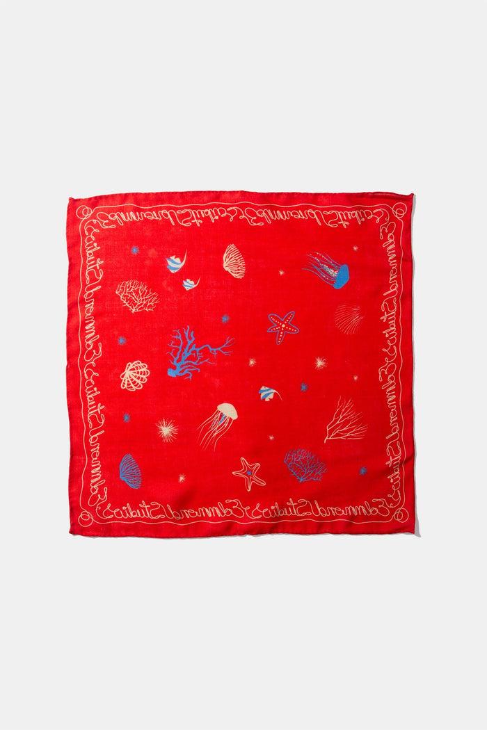 Edmmond studios SALTWATER SCARVE RED