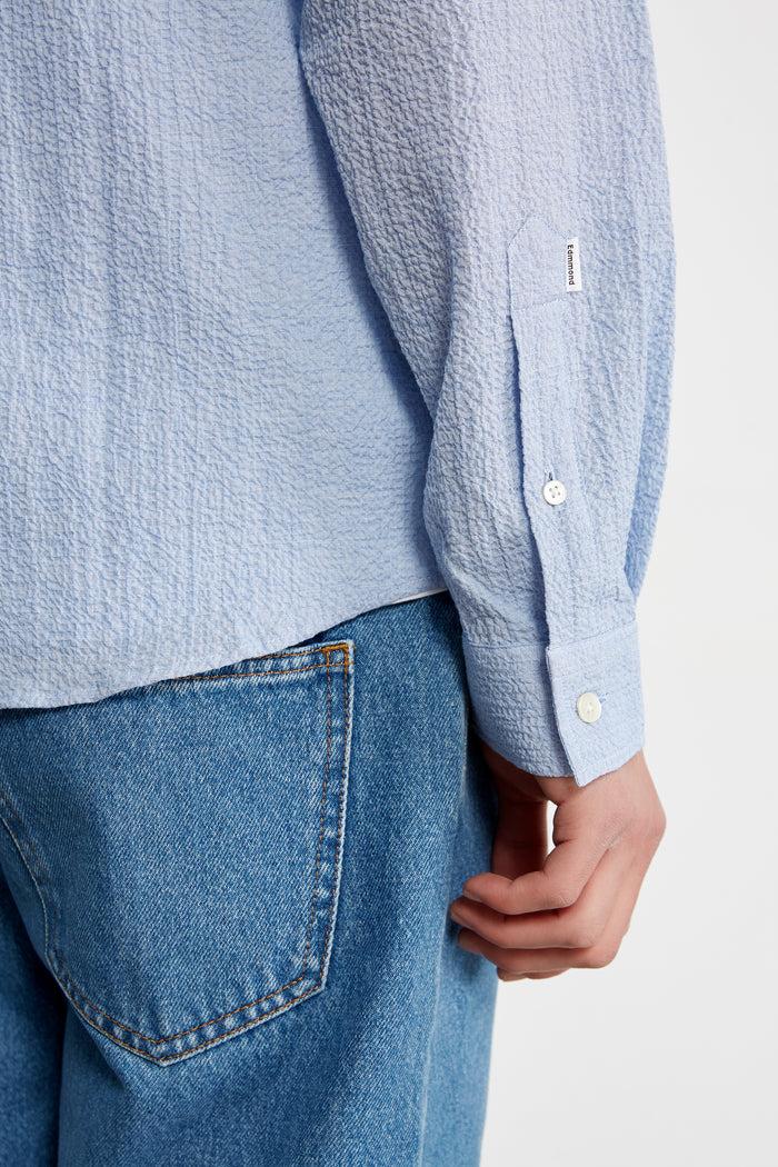 Edmmond Studios SEERSUCKER SHIRT LIGHT BLUE
