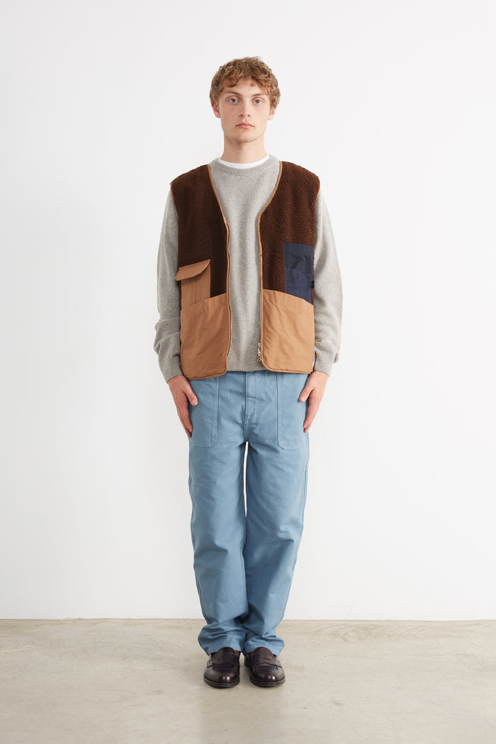 Edmmond Studios SHEARLING VEST CHOCOLATE