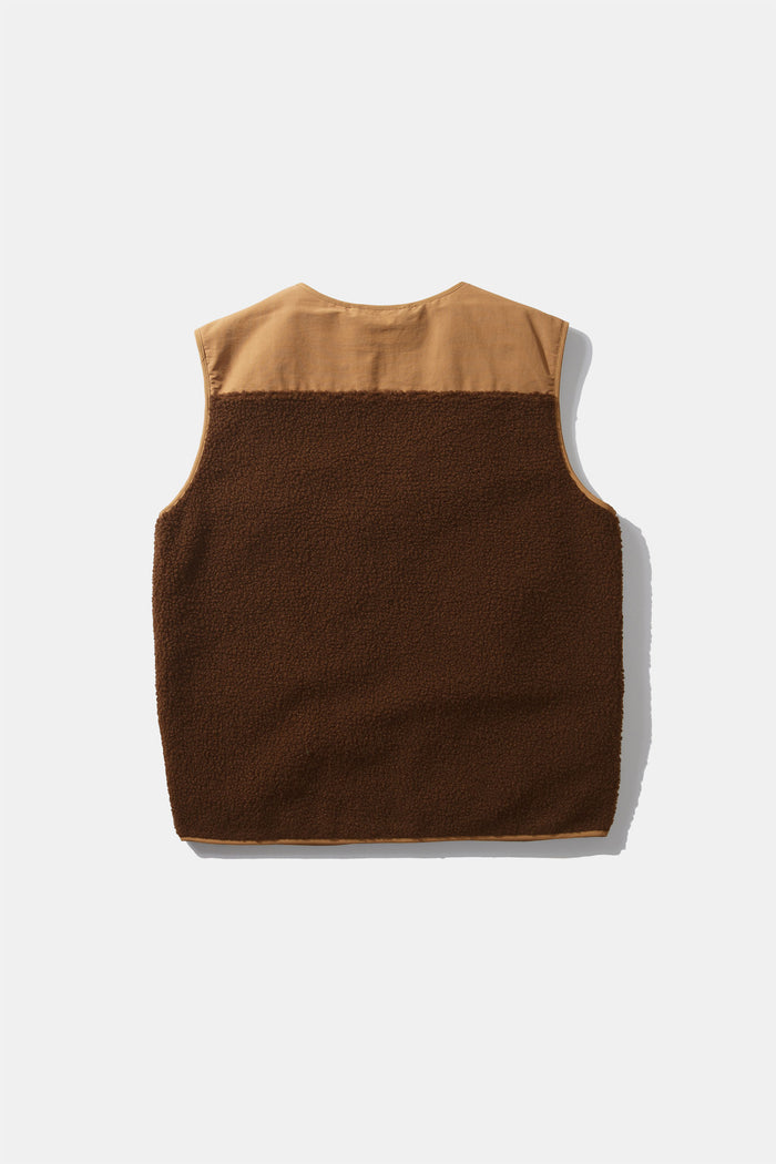 Edmmond Studios SHEARLING VEST CHOCOLATE