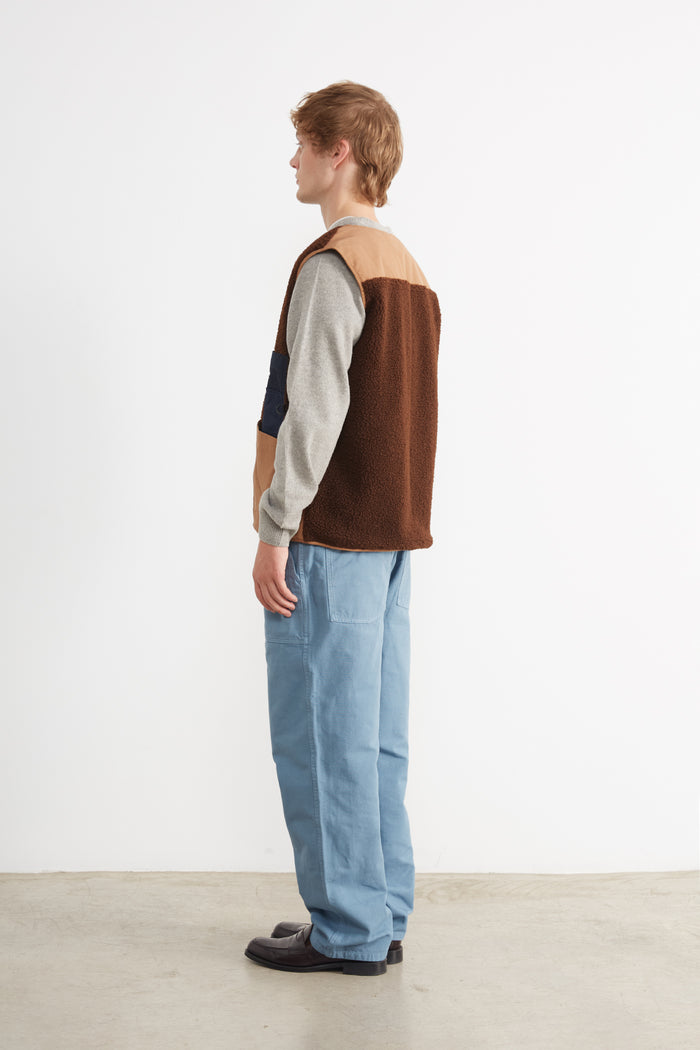 Edmmond Studios SHEARLING VEST CHOCOLATE
