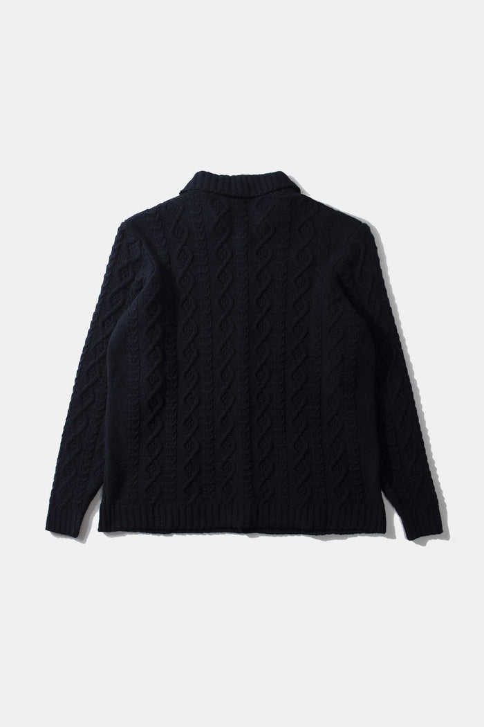 Edmmond Studios SHEPHERD CARDIGAN NAVY