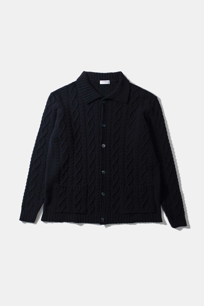 Edmmond studios SHEPHERD CARDIGAN NAVY