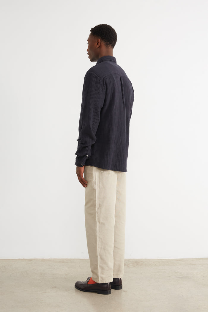 Edmmond Studios SNAP SHIRT NAVY