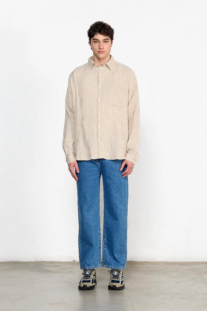 Edmmond Studios SNAP SHIRT STRIPES