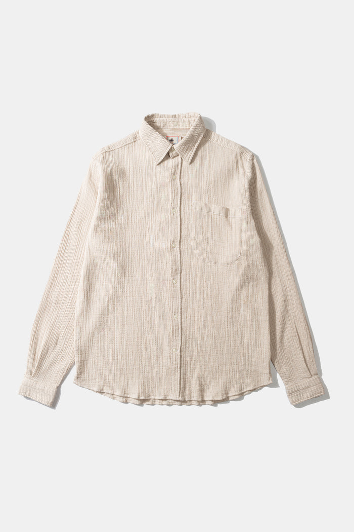 Edmmond studios SNAP SHIRT STRIPES