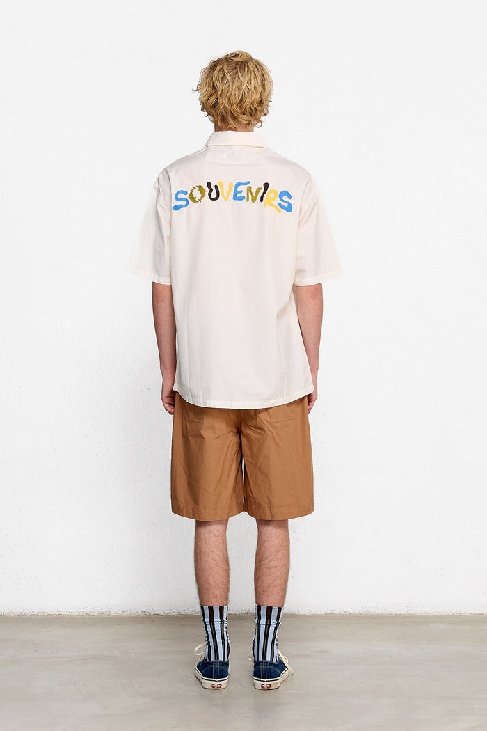 Edmmond Studios SOUVENIRS SHIRT OFF WHITE