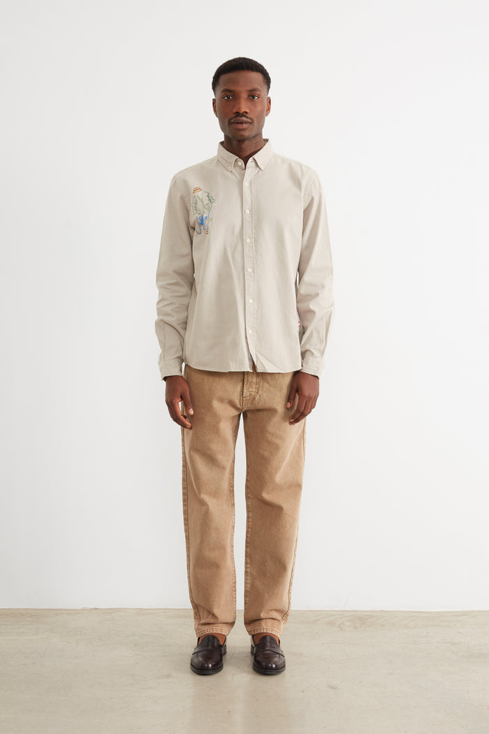 Edmmond Studios SPORTING GOODS SHIRT TAUPE