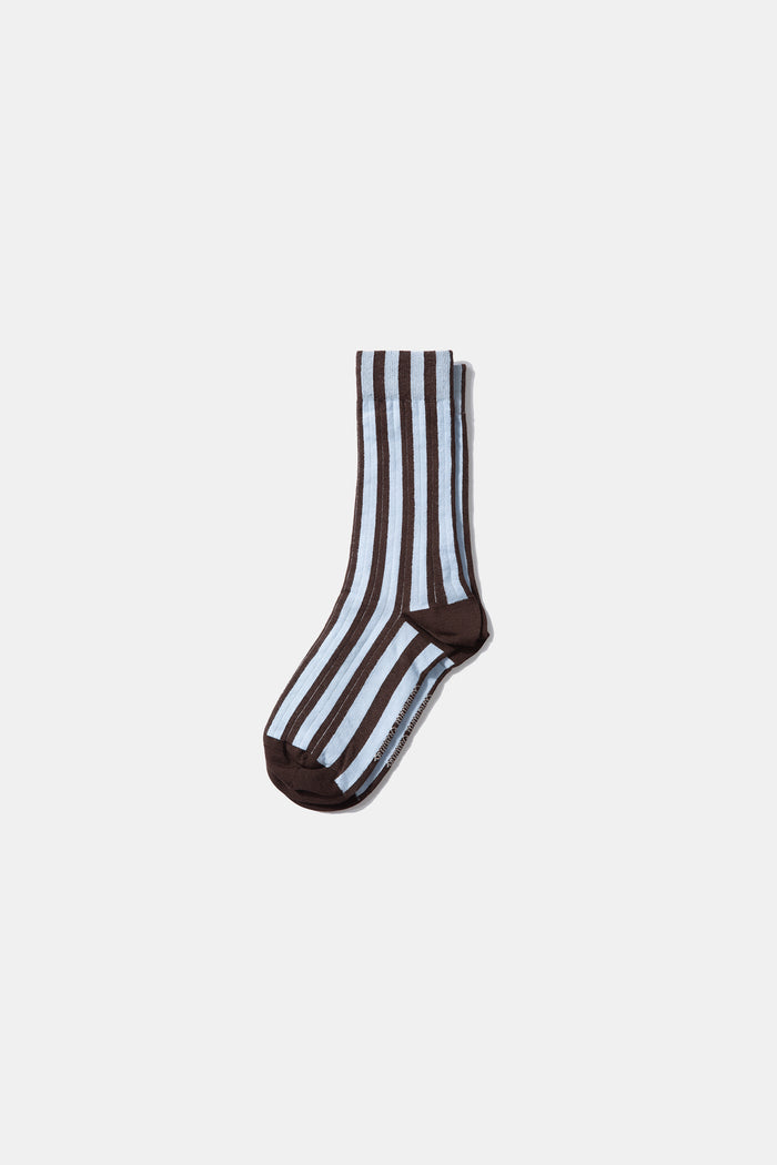 Edmmond studios STRIPED SOCKS CHOCOLATE