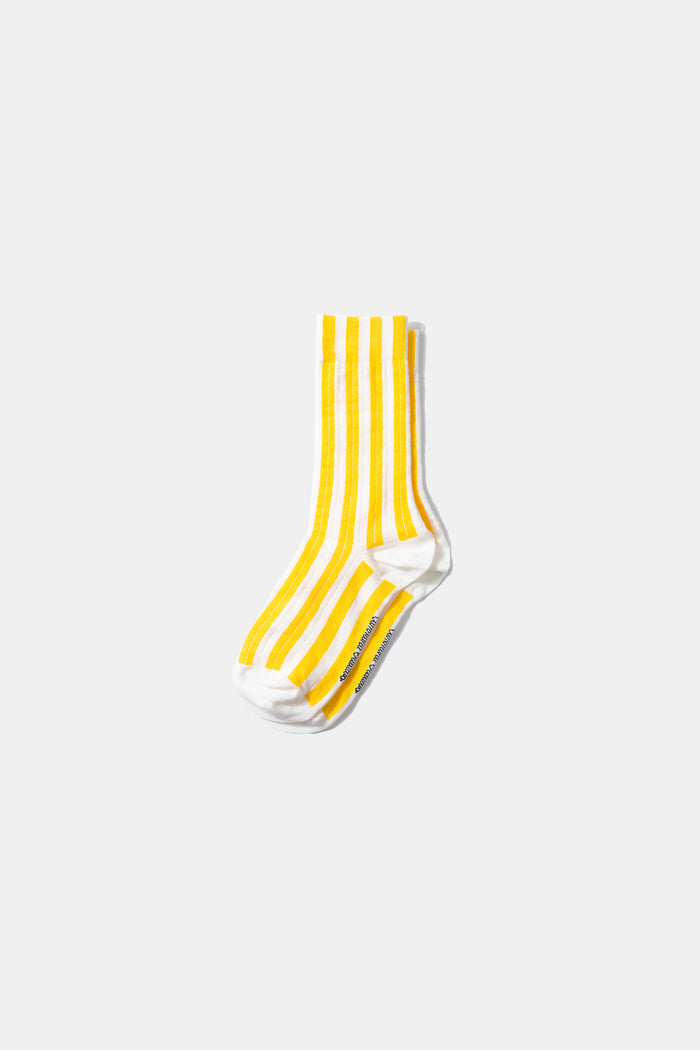 Edmmond studios STRIPED SOCKS LIGHT YELLOW