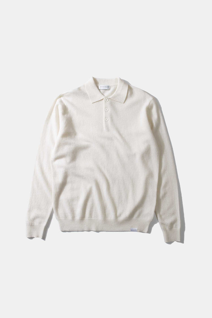Edmmond studios WOOL POLO OFF WHITE