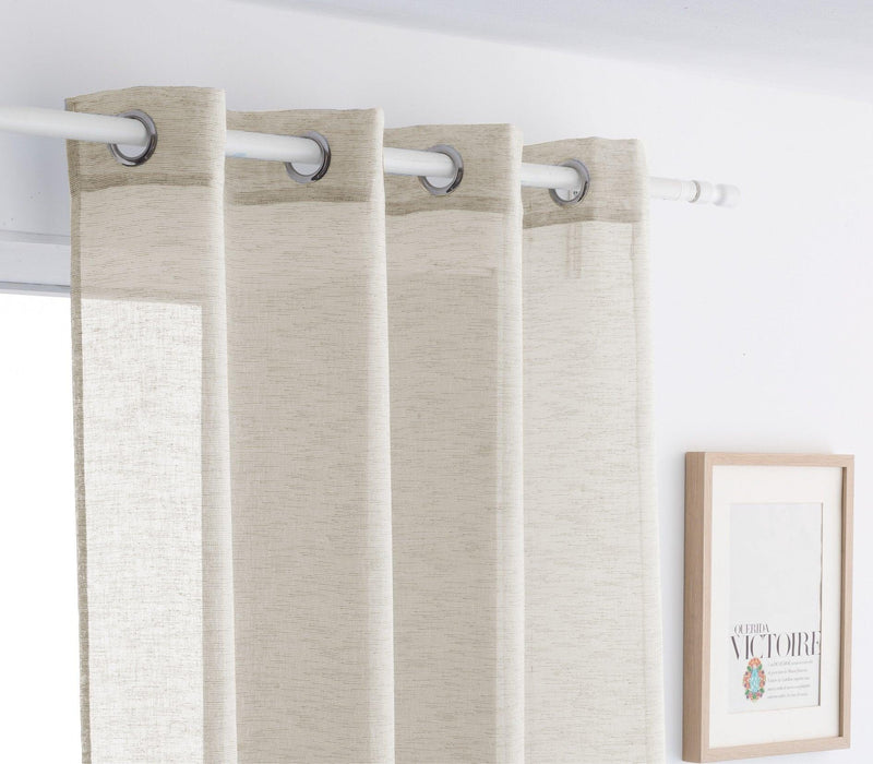 Eiffel Textile Antilo Cortina Confeccionada Ojales Ollaos Modelo Noelia