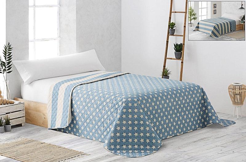 Eiffel textile Colcha Bouti Estampada Acolchada Estrellas