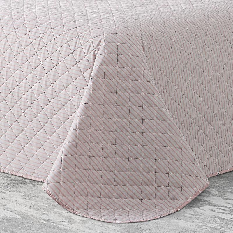 Eiffel Textile Colcha Bouti Estampada Acolchada Rosa