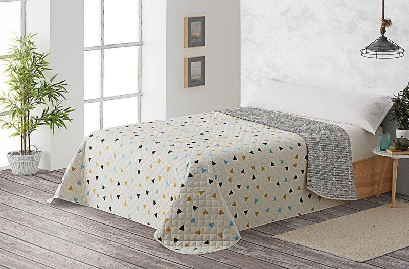 Eiffel Textile Colcha Bouti Estampada Acolchada Triangulos