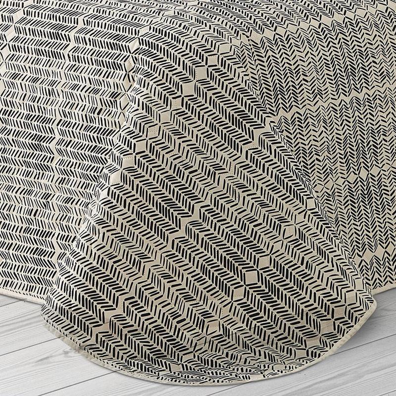 Eiffel Textile Colcha Bouti Estampada Acolchada Triangulos