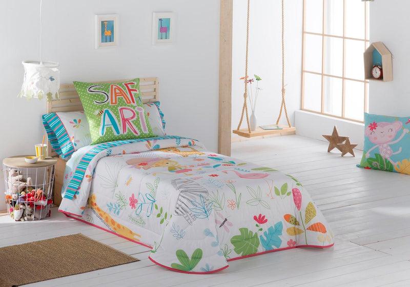 Eiffel Textile Colcha Bouti Infantil Estampada. Modelo Zoo