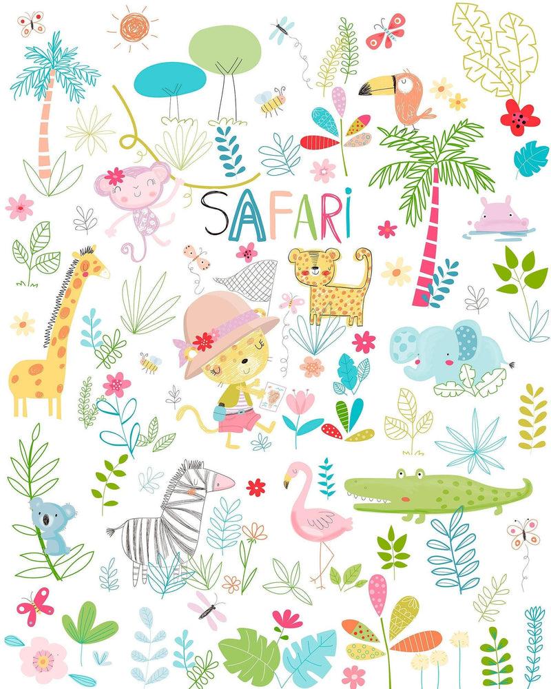 Eiffel Textile Colcha Bouti Infantil Estampada. Modelo Zoo