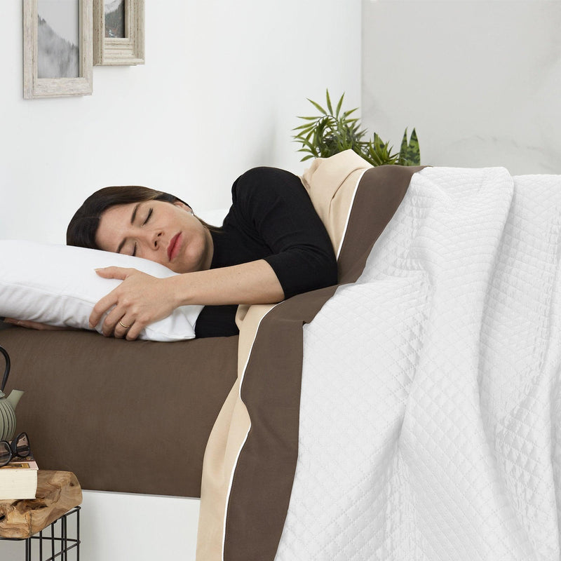 Eiffel Textile Colcha Bouti Lisa Acolchada Reversible Rombos